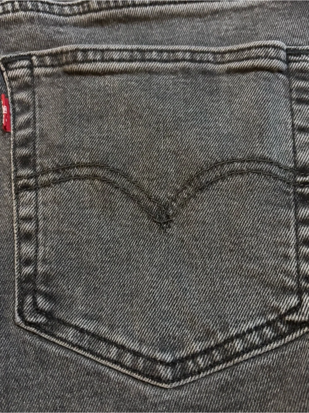 Levi’s 514 Men’s 31x30 Charcoal Gray Straight Fit Stretch Jeans
